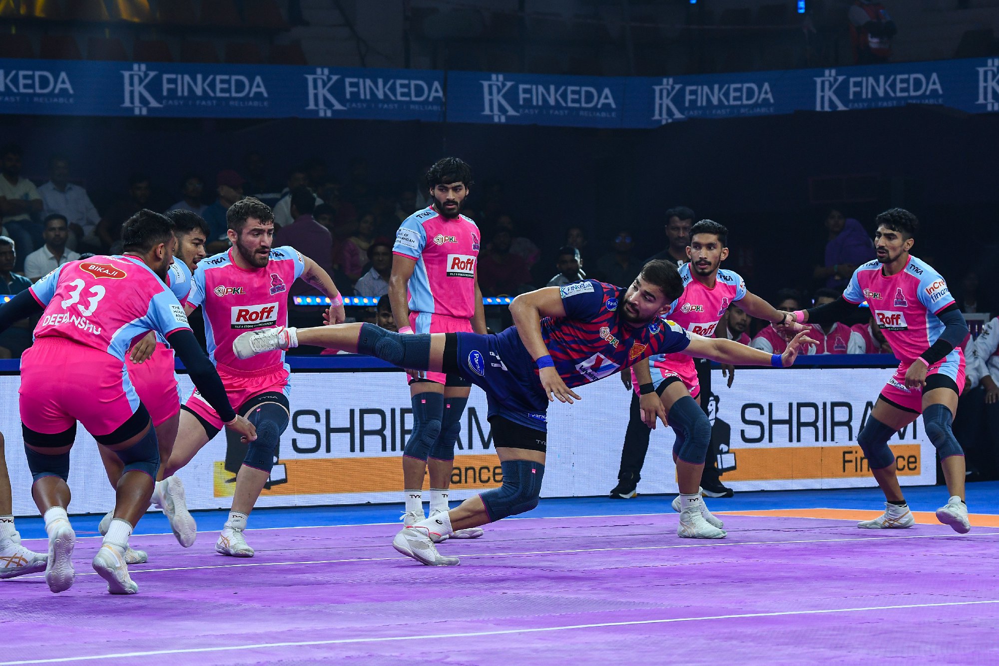 Match 3 : Dabang Delhi K.C. Vs Jaipur Pink Panthers